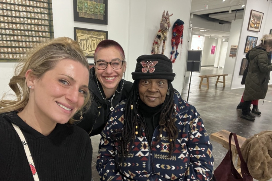 Artists together at Home Free in Akron.