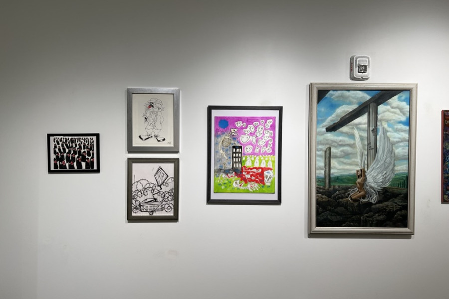 Artwork by incarcerated and formerly incarcerated Ohio artists in the Returning Artists Guild’s Imagining Abolition: State Blues exhibition at Ohio State.