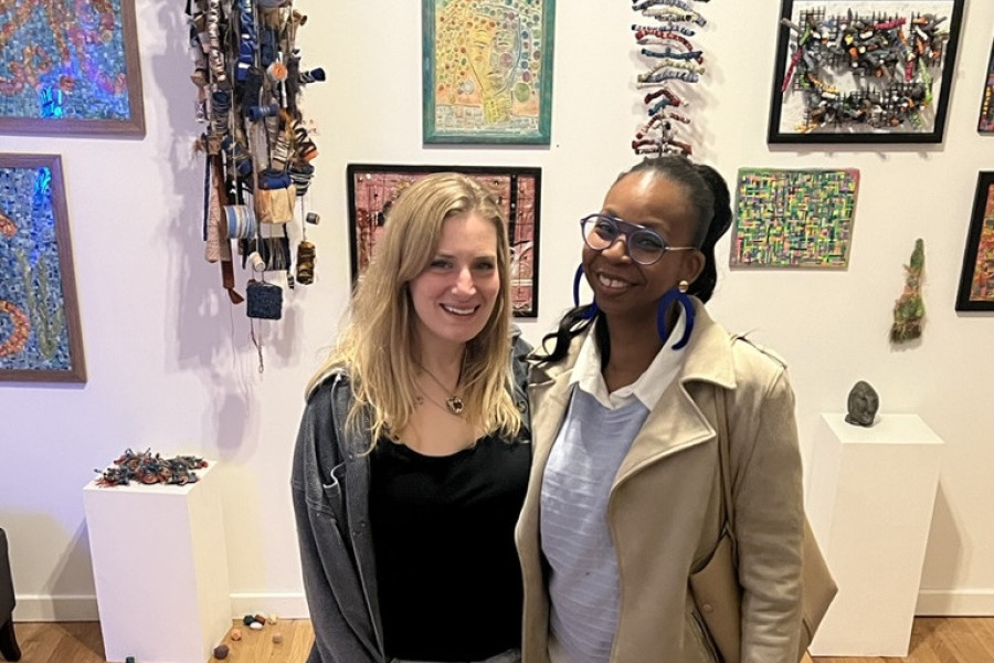 RAG co-founders at Joy Hoop's exhibition at The Blue House, Dayton, Ohio.