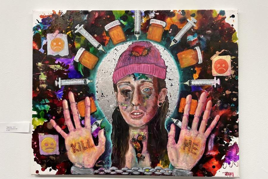 Zeph's solo exhibition at the Vanderelli Room