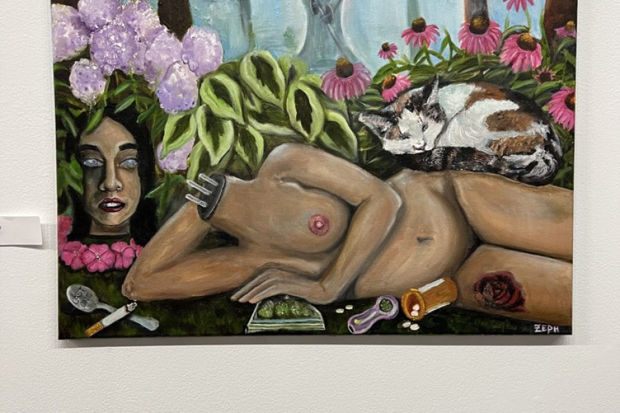 Zeph's solo exhibition at the Vanderelli Room