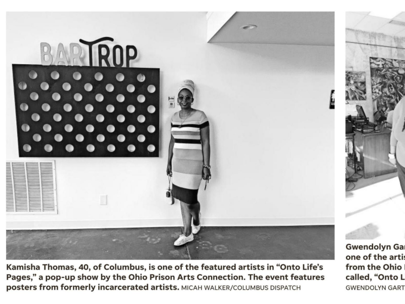 Columbus Dispatch spotlights formerly incarcerated Ohio artists